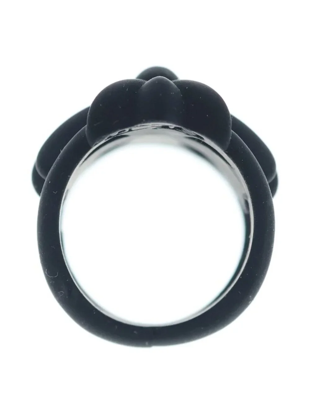 Chrome Hearts Infinity CH Crs Plstc CH Cross Ruba Ring Black
